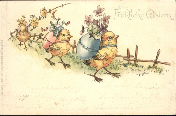 Ostern Easter Paques Küken vermenschlicht