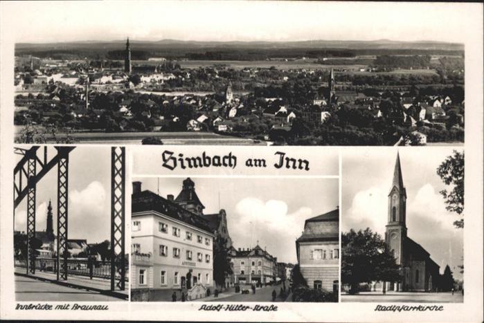 Simbach Inn Kirche Innbrücke Braunau