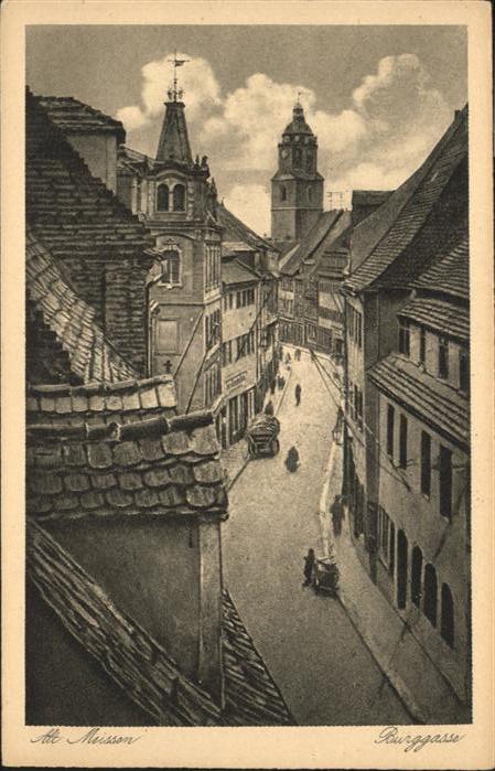 Meissen Elbe Sachsen Burggasse