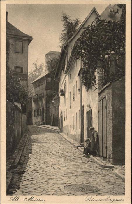 Meissen Elbe Sachsen Leinewebergasse