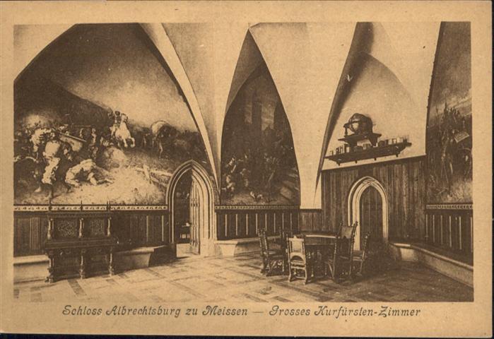 Meissen Elbe Sachsen Schloss Albrechtsburg Kurfürsten Zimmer