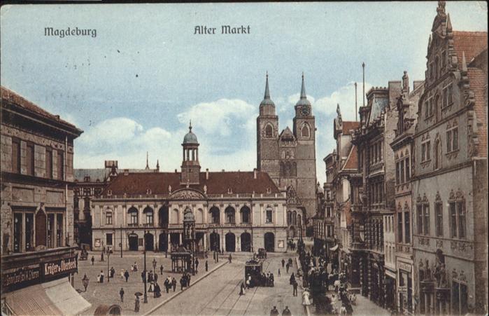 MAGDEBURG  CITY Alter Markt Strassenbahn