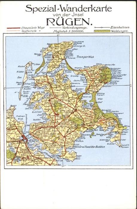 Insel Ruegen Wanderkarte