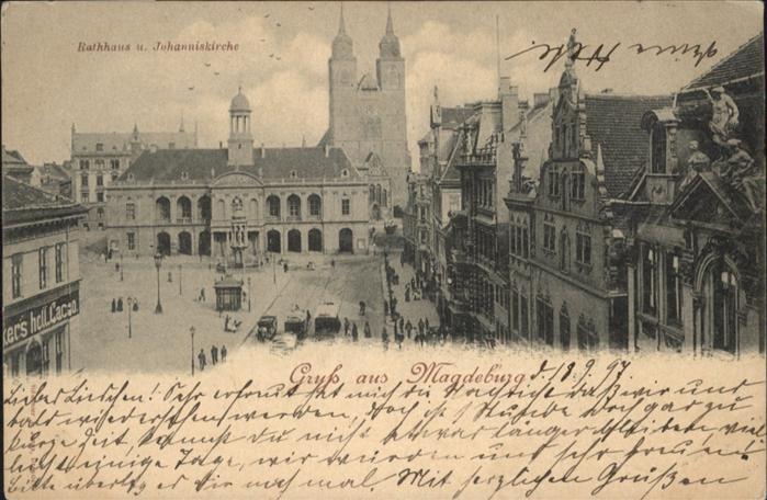 MAGDEBURG  CITY Rathaus Johannis Kirche