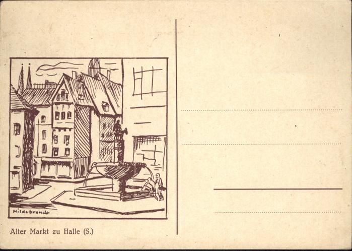 Halle Saale Alter Markt Brunnen
