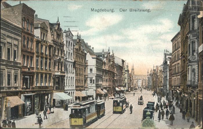 MAGDEBURG  CITY Breiteweg Strassenbahn