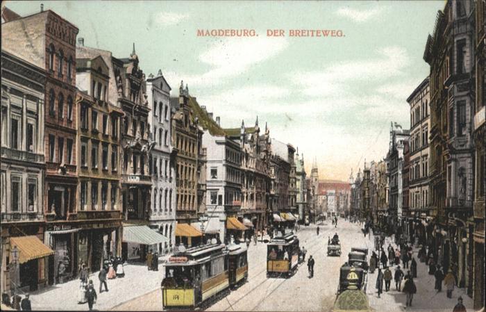 MAGDEBURG CITY Breiteweg Strassenbahn