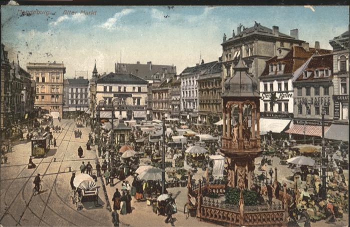 MAGDEBURG CITY Alter Markt Strassenbahn