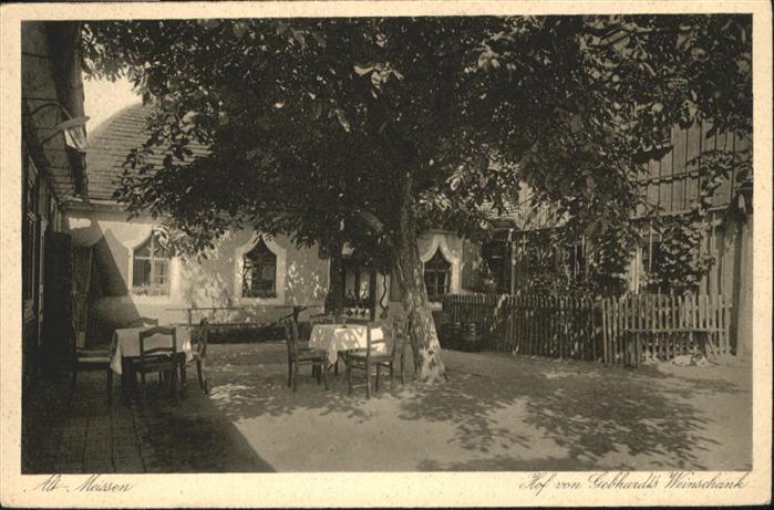 Meissen Elbe Sachsen Gebhardts Weinschank