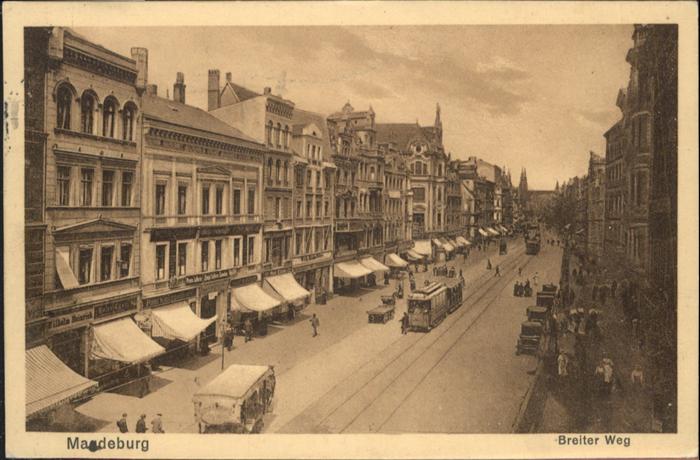 MAGDEBURG  CITY Breiterweg Strassenbahn