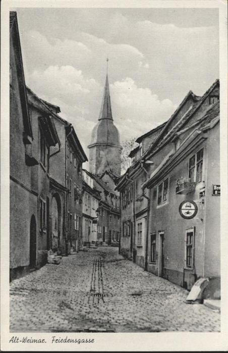 Weimar Thueringen Friedensgasse
