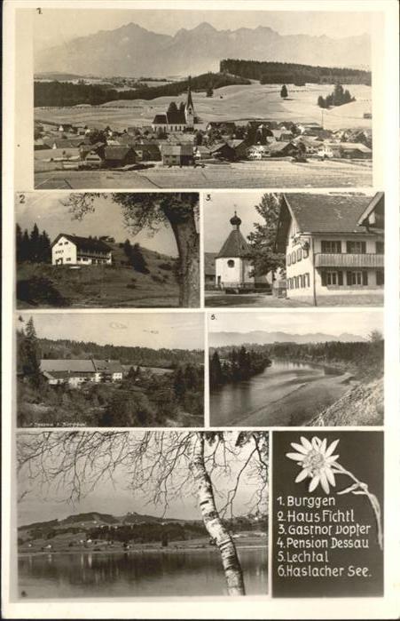 Haslach Wangen Allgaeu [?] Burggen Haus Fichtl Gasthof Dopfer