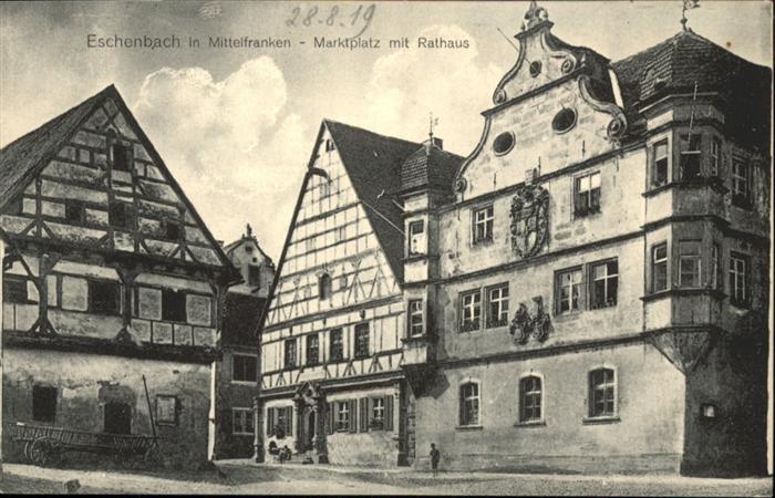 Wolframs-Eschenbach Marktplatz Rathaus