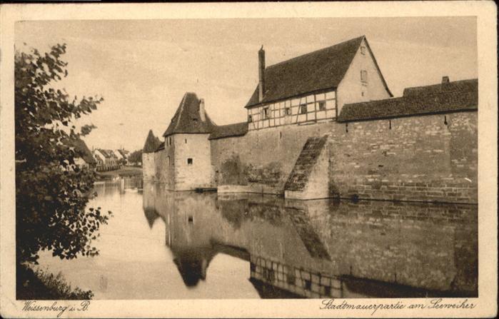 Weissenburg Bayern Seeweiher Stadtmauer