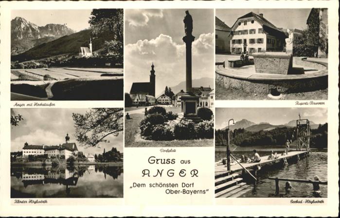 Anger Bayern Brunnen Seebad