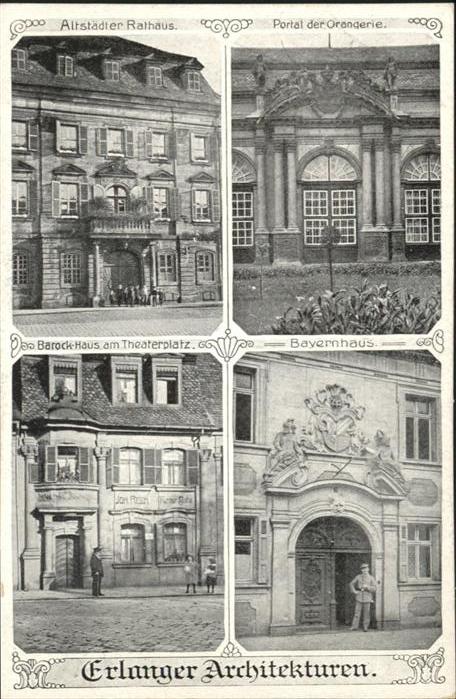 ERLANGEN Bayern Rathaus Orangerie Theaterplatz Bayernhaus Architekturen