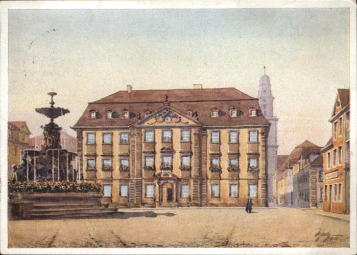 ERLANGEN Bayern Rathaus Kuenstler Hans Schmitz
