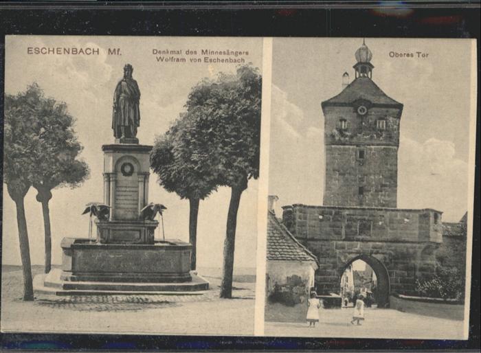 Eschenbach Mittelfranken Denkmal Wolfram Oberes Tor