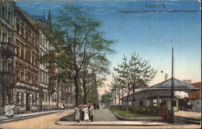 Fuerth Bayern Ludwigs Bahnhof Hornschuh Promenade