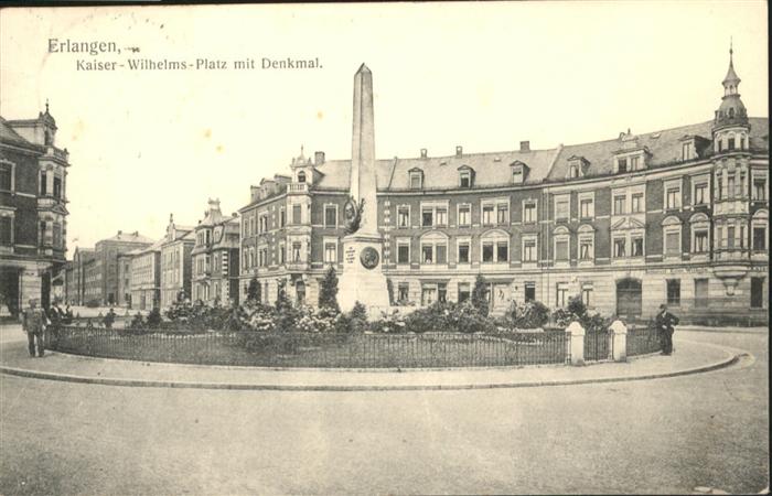 Erlangen Kaiser wilhelm Platz Denkmal