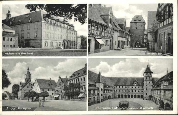 Altdorf Nuernberg Wichernhaus Unteres Tor Marktplatz