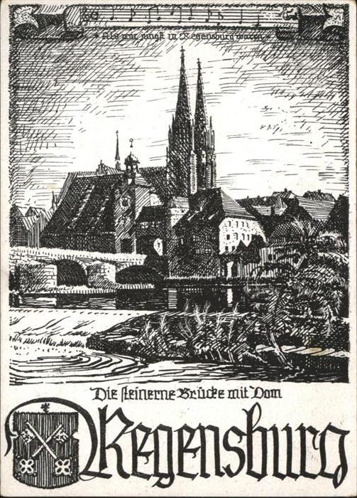 REGENSBURG Bayern Steinerne Bruecke
Dom
