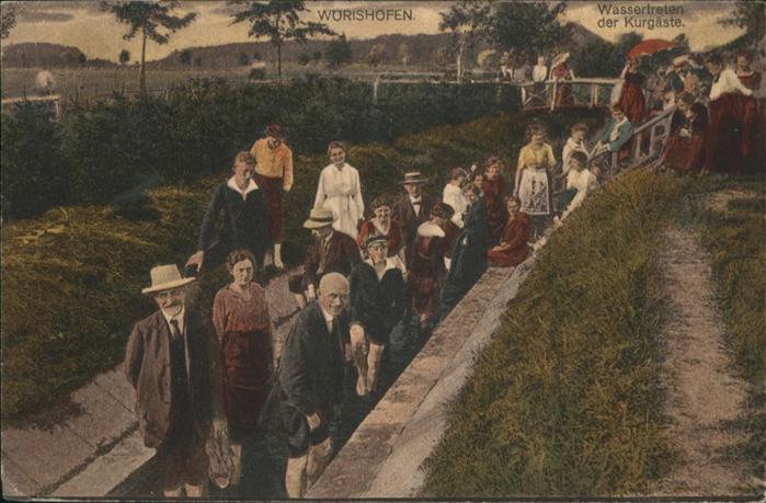 Bad Woerishofen Wassertreten der Kurgäste
