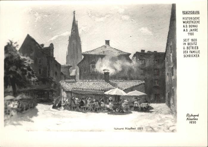 REGENSBURG Bayern Historische Wurstkueche