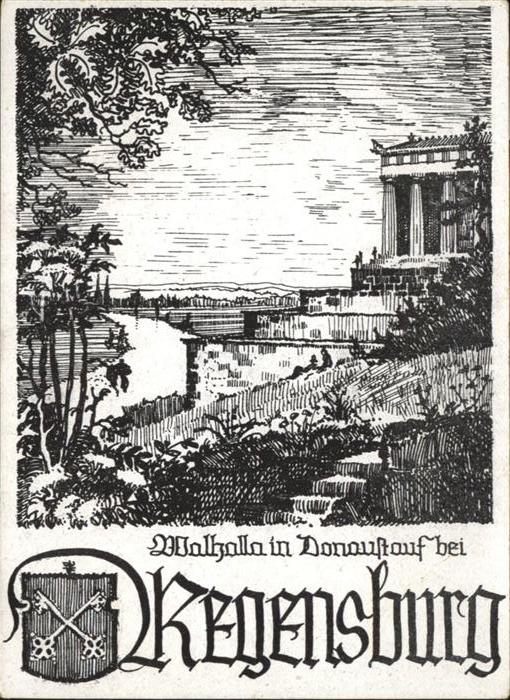 REGENSBURG Bayern Walhalla in Donaustauf bei Regensburg