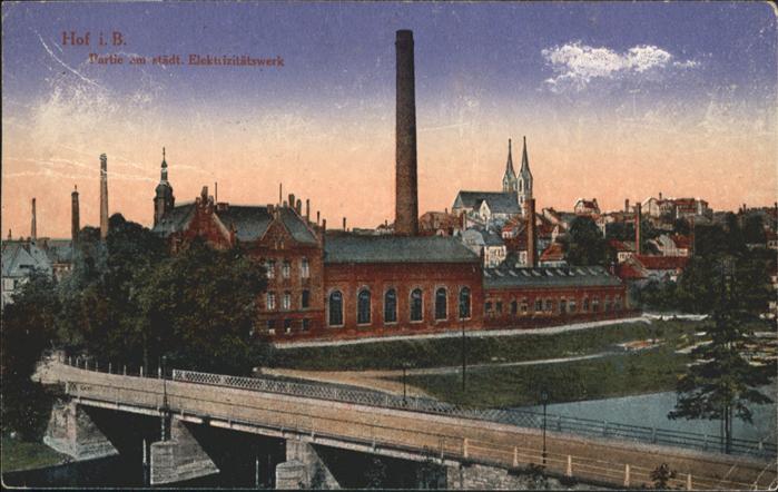 Hof Bayern Elektrizitätswerk Brücke