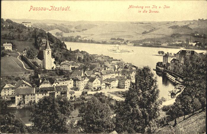PAssAU Bayern Ilz Inn Schiff