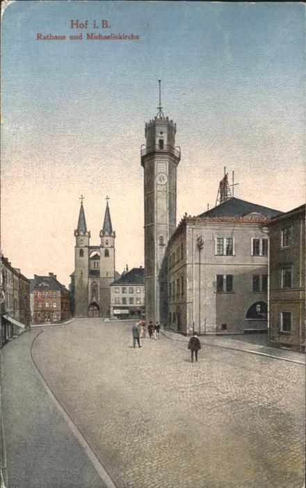 Hof Bayern Rathaus Michaelis Kirche