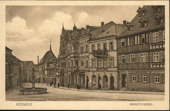 Kronach Oberfranken Marktstrasse