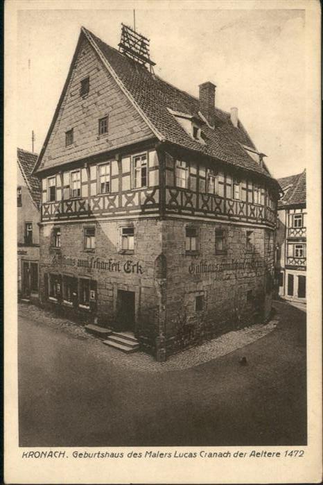 Kronach Oberfranken Geburtshaus Malers Lucas Cranach