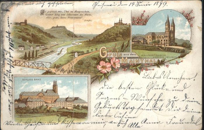 Vierzehnheiligen Schloss Banz Mainthal