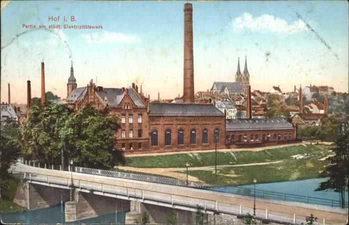Hof Bayern Elektrizitätswerk Brücke