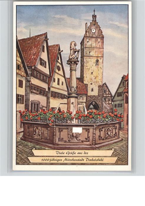 Dinkelsbuehl Brunnen Leporello