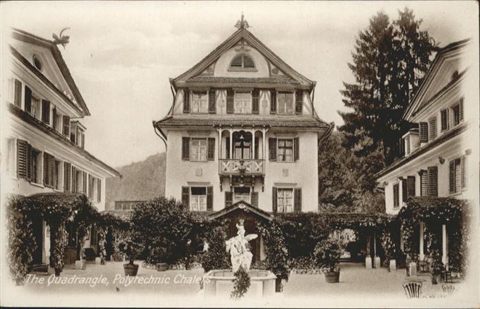 London [?] Quadrangle Polytechnic Chalets