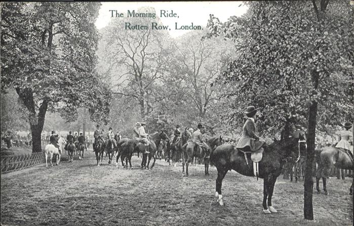 London Morning Ride Rotten Row Pferde