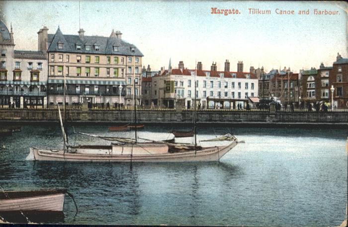 Margate UK Tilikum Canoe Harbour Boot