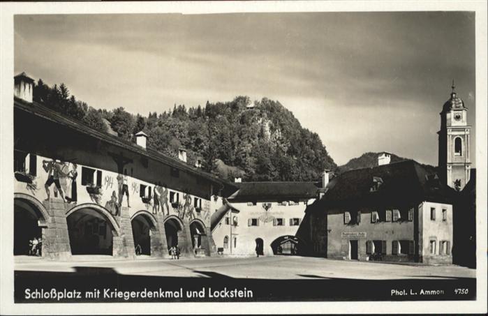 Schoenau Koenigssee Schlossplatz Kriegerdenkmal Lockstein