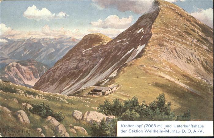 GARMISCH-PARTENKIRCHEN Bayern Krottenkopf Unterkunftshaus Weilheim-Murnau DoeAV