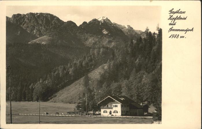 Bayrischzell Gasthaus Zipfelwirt