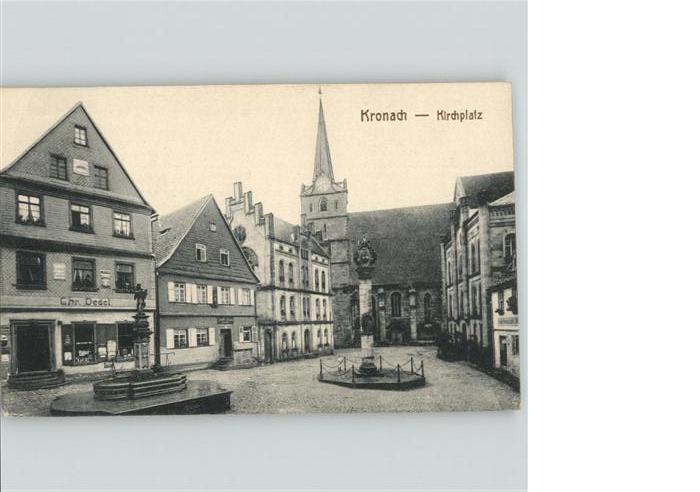 Kronach Oberfranken Kirchplatz