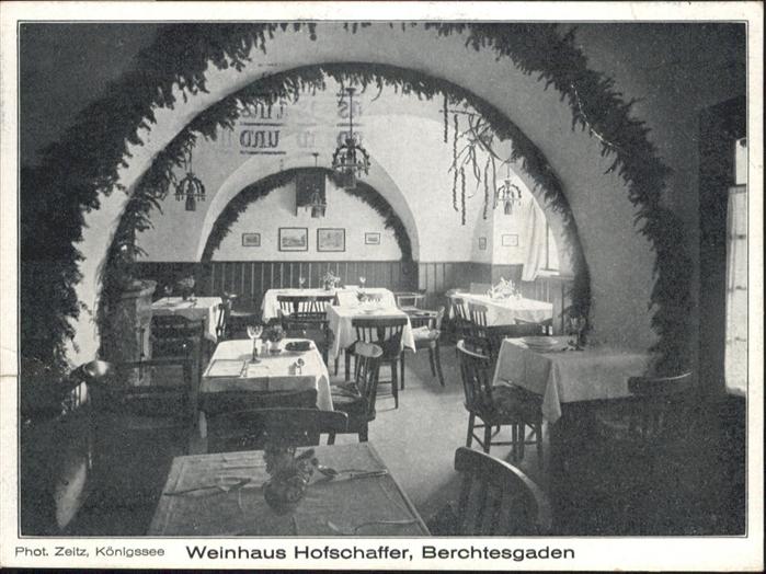 BERCHTESGADEN Bayern Weinhaus Hofschaffer