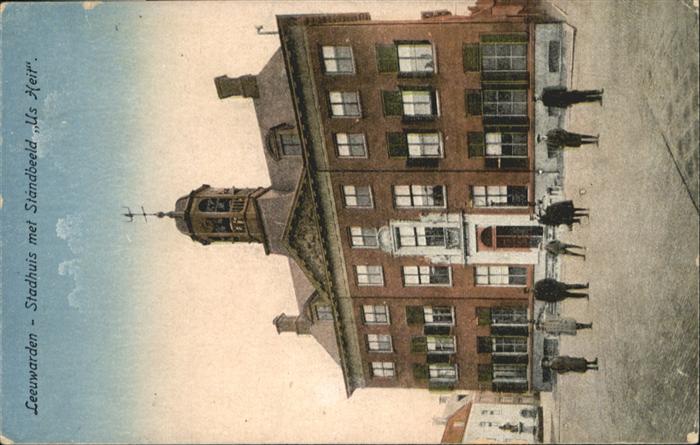 Leeuwarden Stadhuis Standbeeld Us Heil