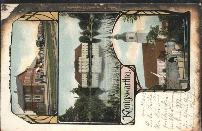 Koenigswartha irche Bahnhof Schloss