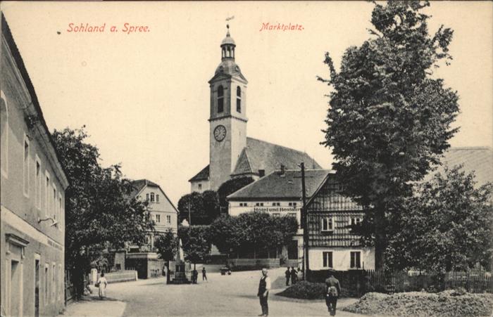 Sohland Spree Marktplatz Kirche