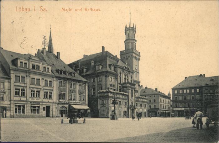 Loebau Sachsen Löbau Markt Rathaus
