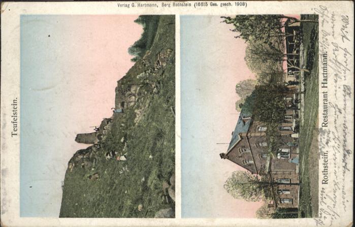 Rothstein Uebigau-Wahrenbrueck Rothstein Teufelstein Restaurant Hartma